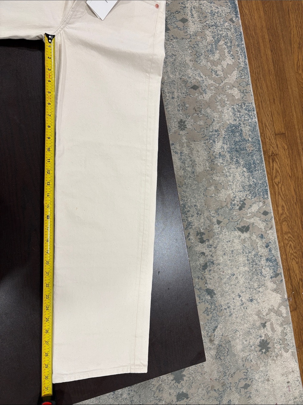 Buck Mason NWT Women’s N008 Off Duty Jean Japanese Seeded Natural Denim Size 23 - Picture 6 of 16